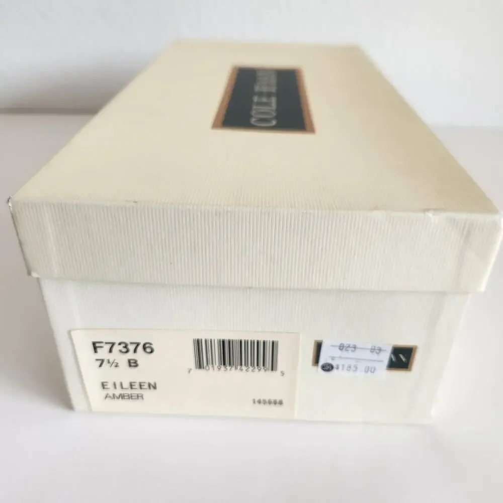 Cole Haan Eileen Leather Penny Loafers in Amber Brown 7.5B - Picture 12 of 12